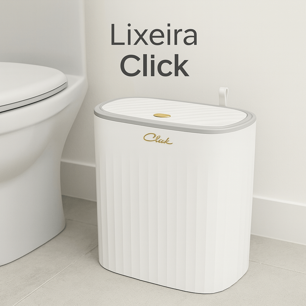 Lixeira Click para banheiro
