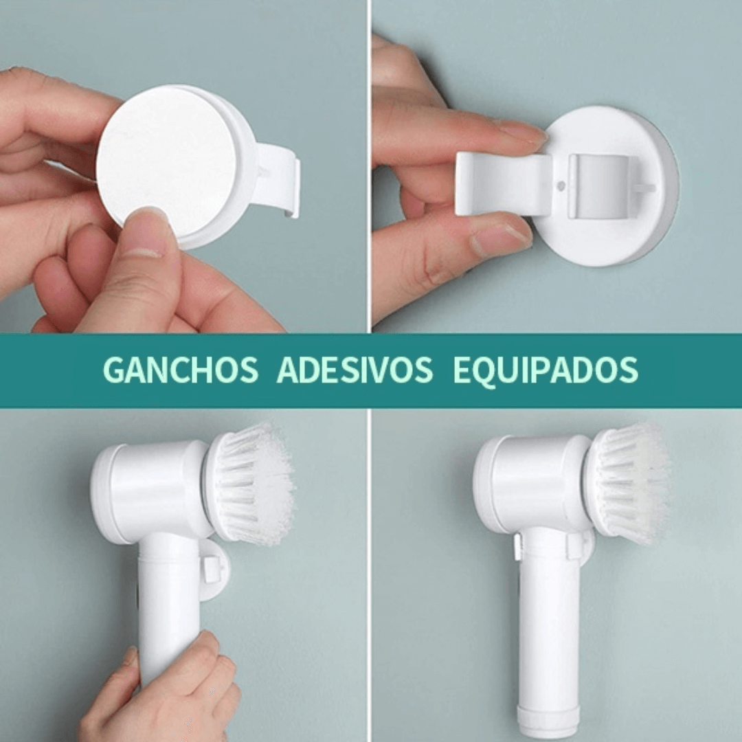 Escova Elétrica de Limpeza 3 em 1