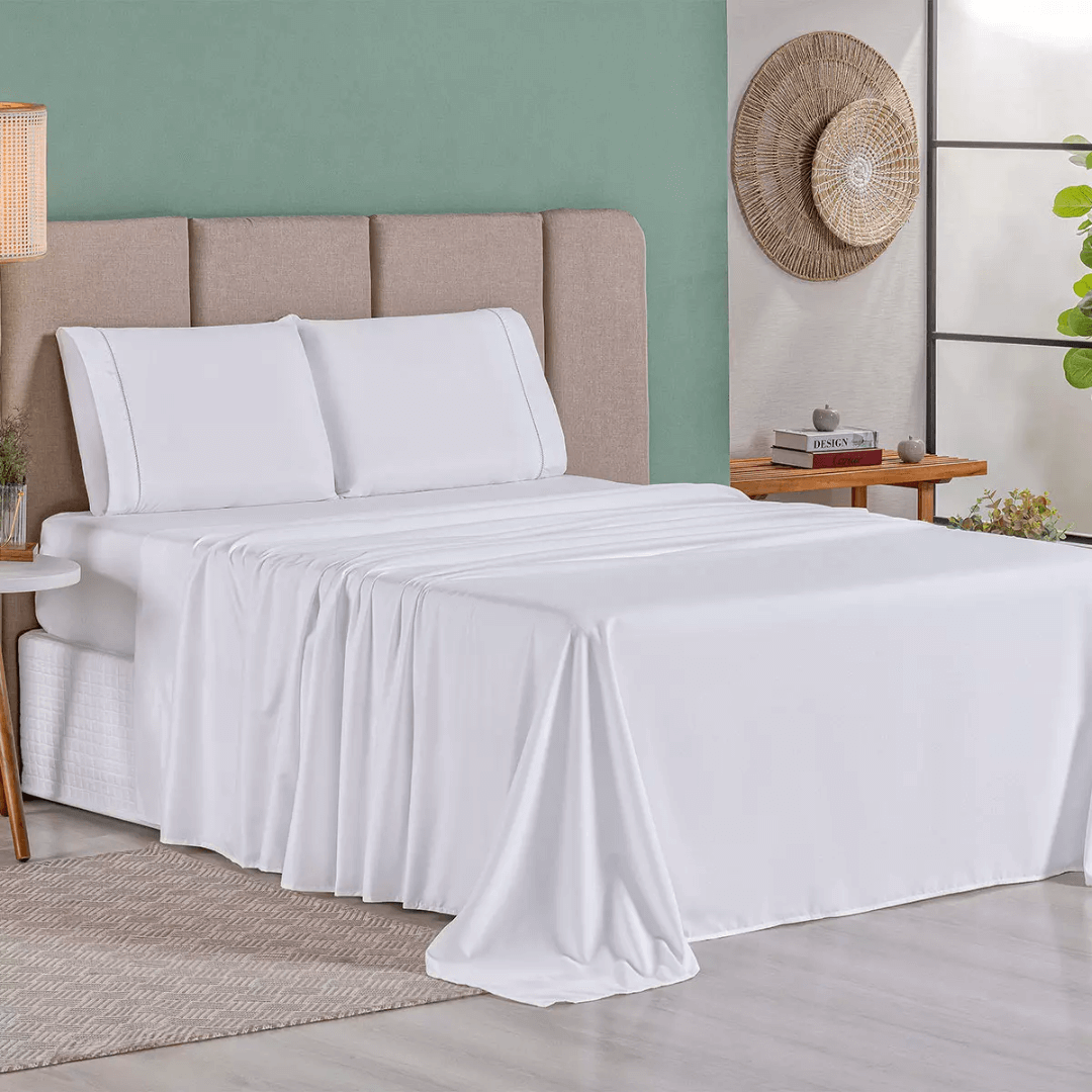 SleepConfort: Jogo de lençol 400 Fios