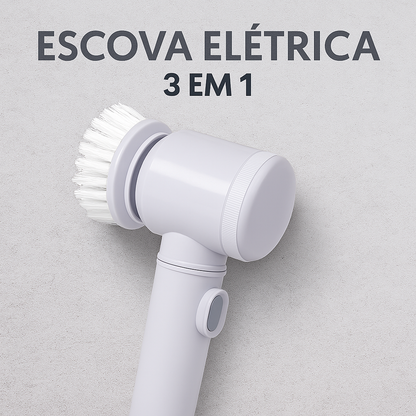 Escova Elétrica de Limpeza 3 em 1