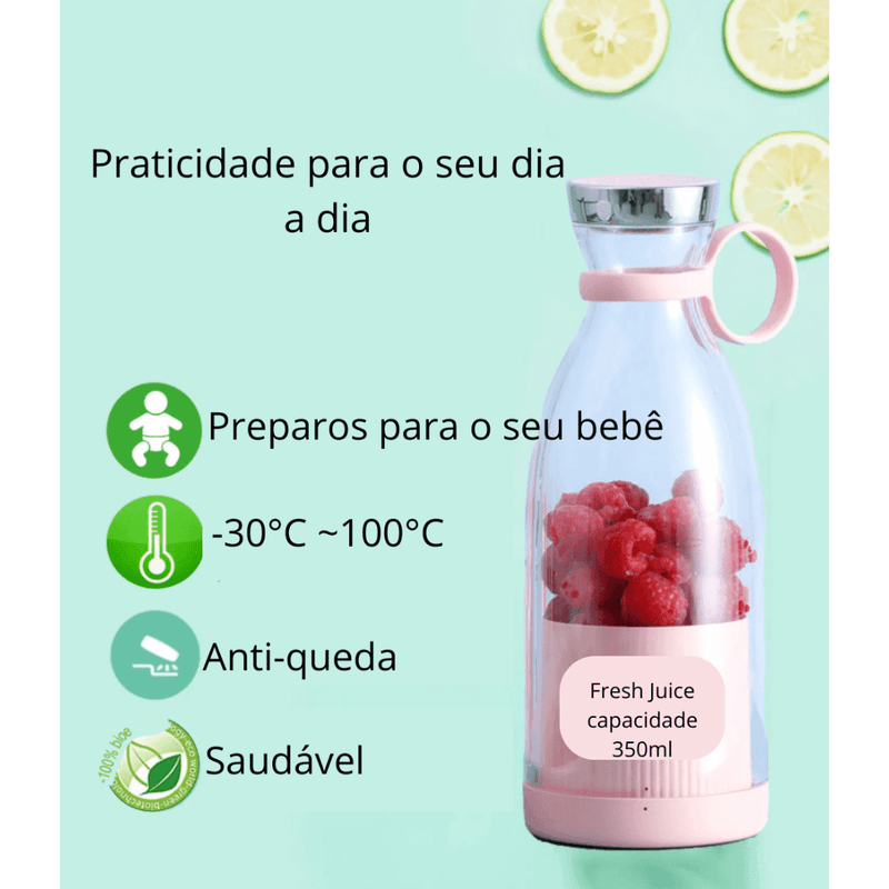 Mini Liquidificador Portátil Fresh Juicer